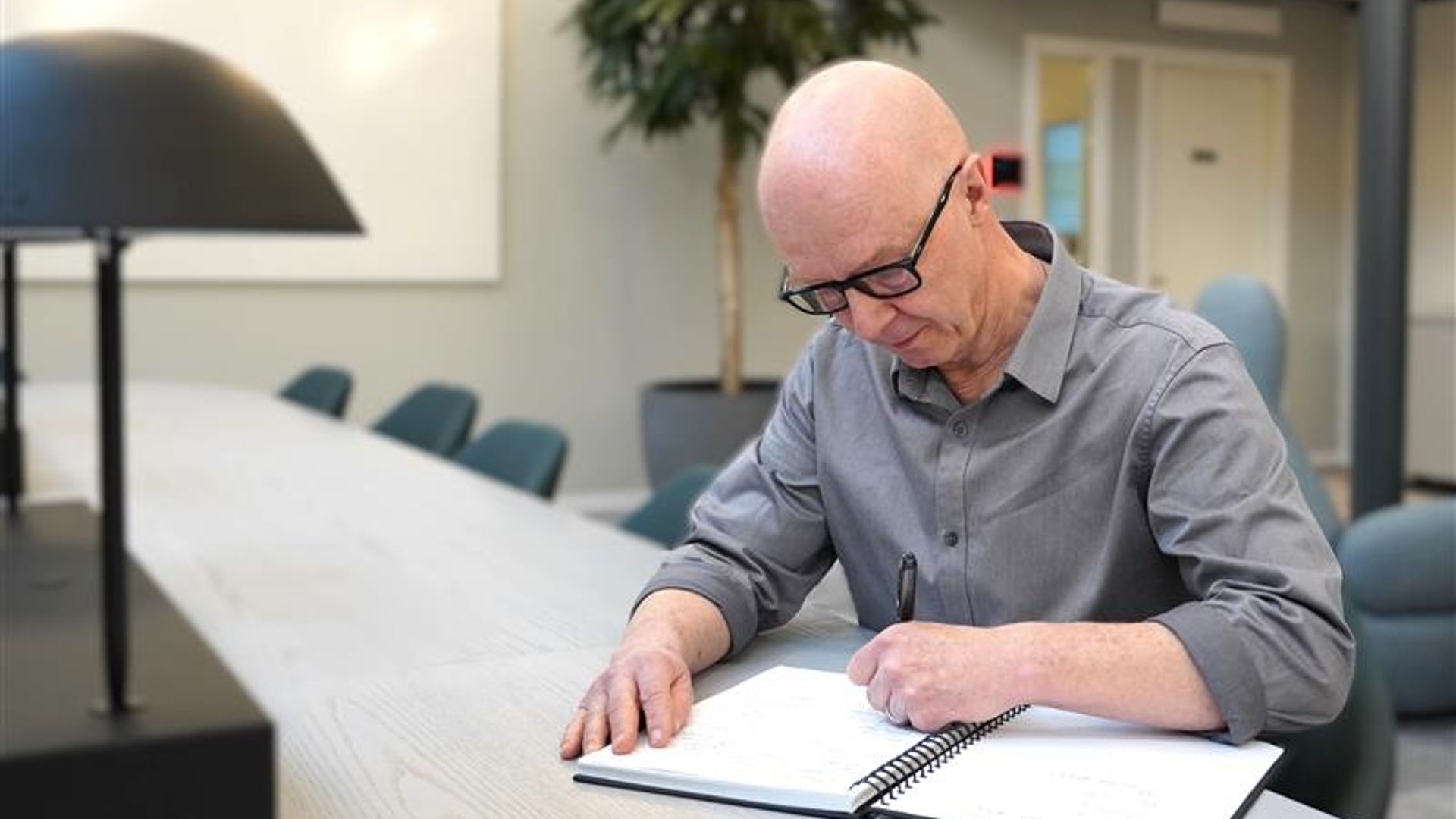 Global System Expert Peter Henriksson at Kreativa Torget in Mycronic HQ, Täby Sweden