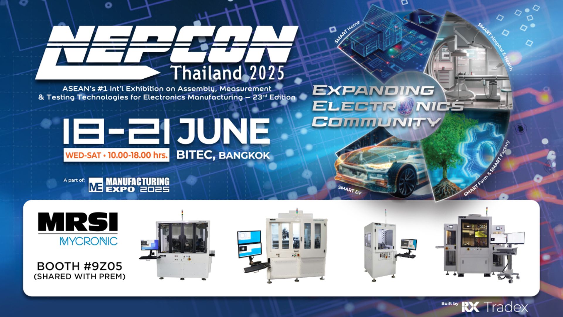 MRSI to Exhibit at NEPCON Thailand