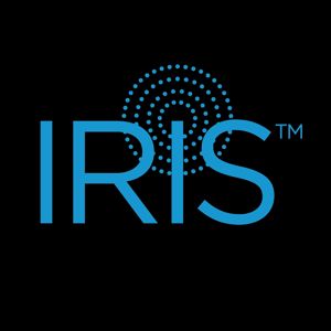 Graphic logo of Mycronic's IRIS technology