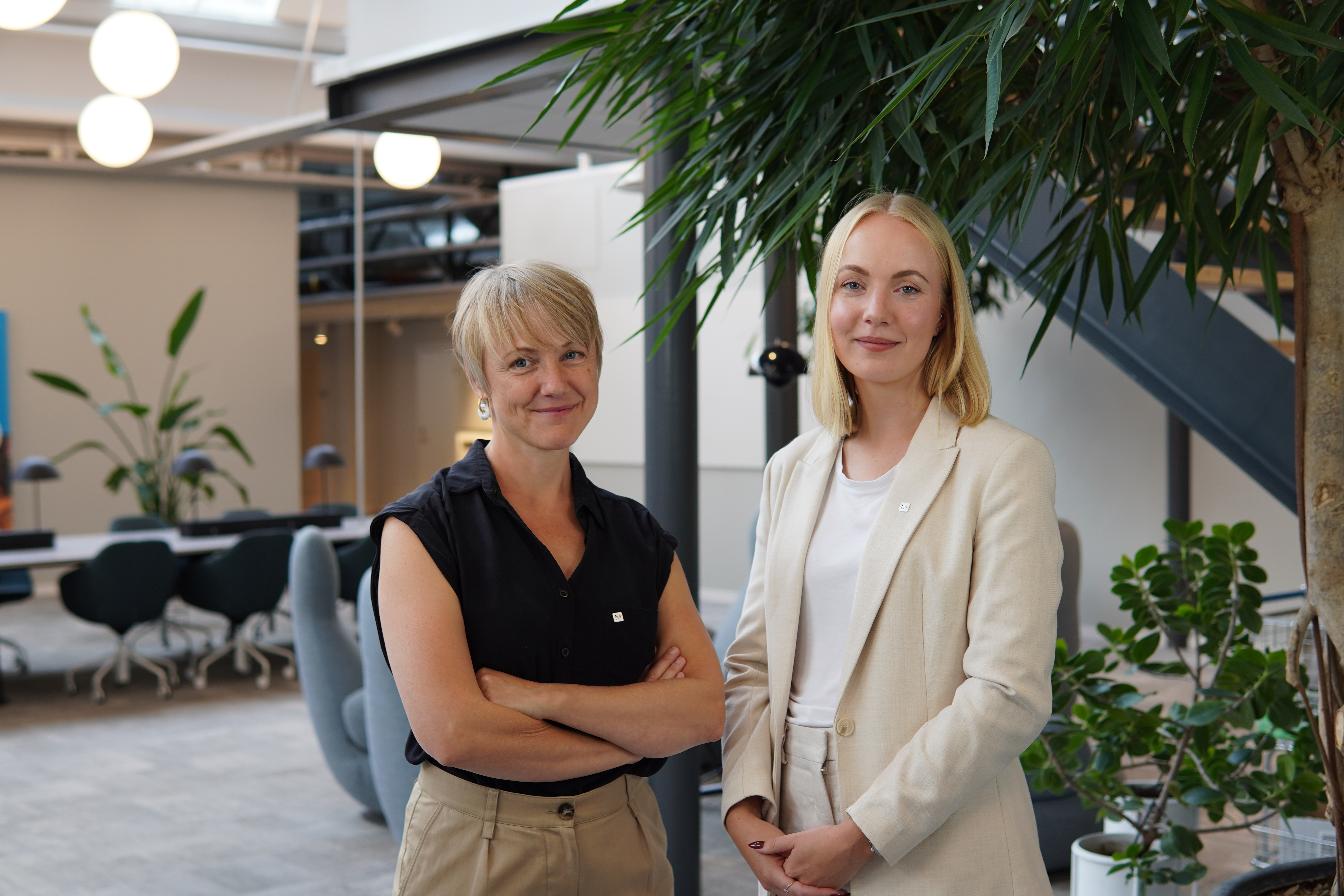 Kristina Svanteson, Sustainability Manager with Sara Mårtenson, Senior Sustainability Specialist
