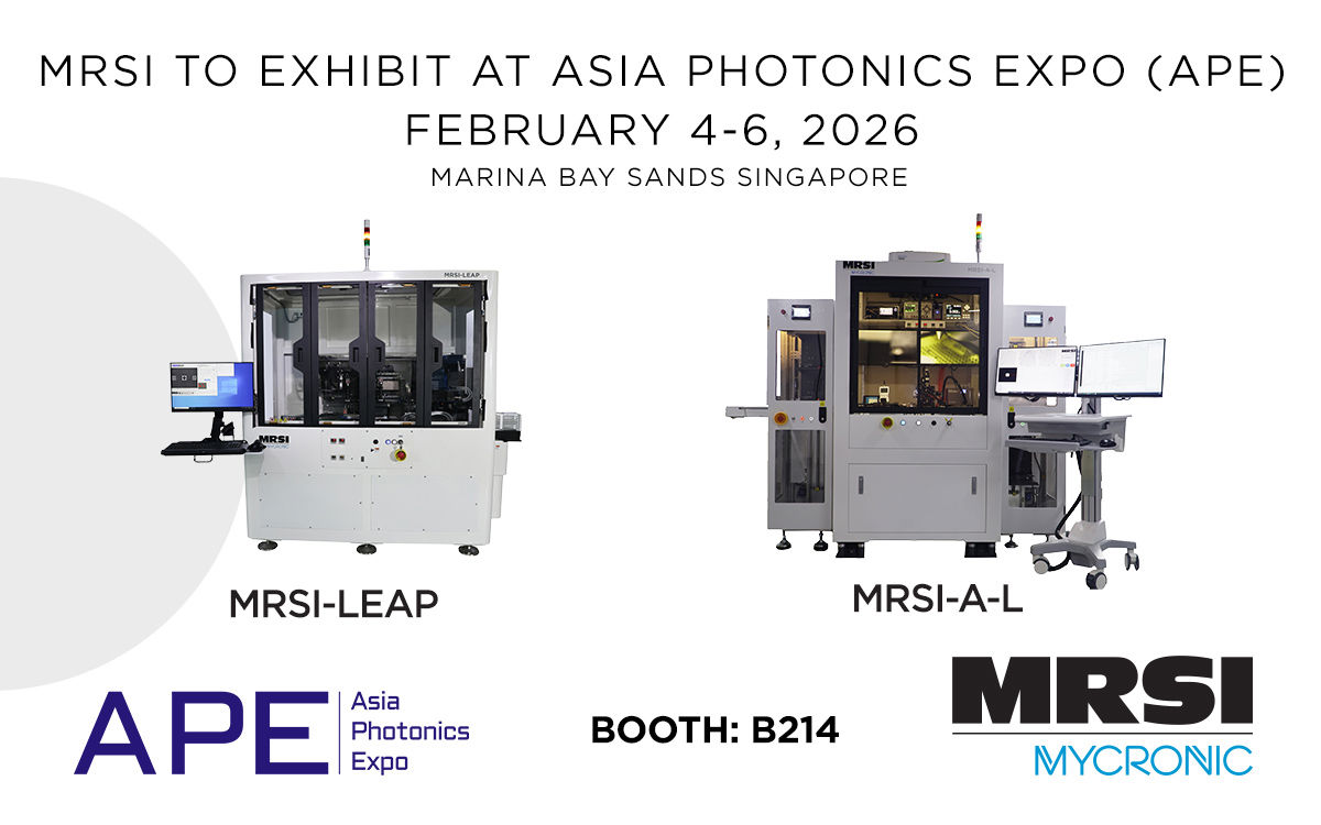 MRSI to exhibit at the Asia Photonics Expo